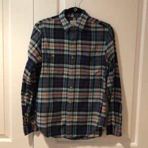 J Crew Flannel Slim Fit Button Down